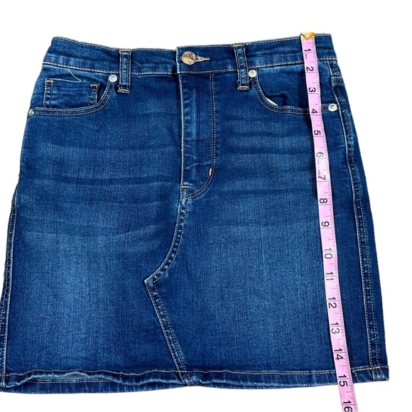 WE THE FREE x FREE PEOPLE: We The Free Teagan Denim Jean Mini Skirt - Size 26 - Picture 7 of 10